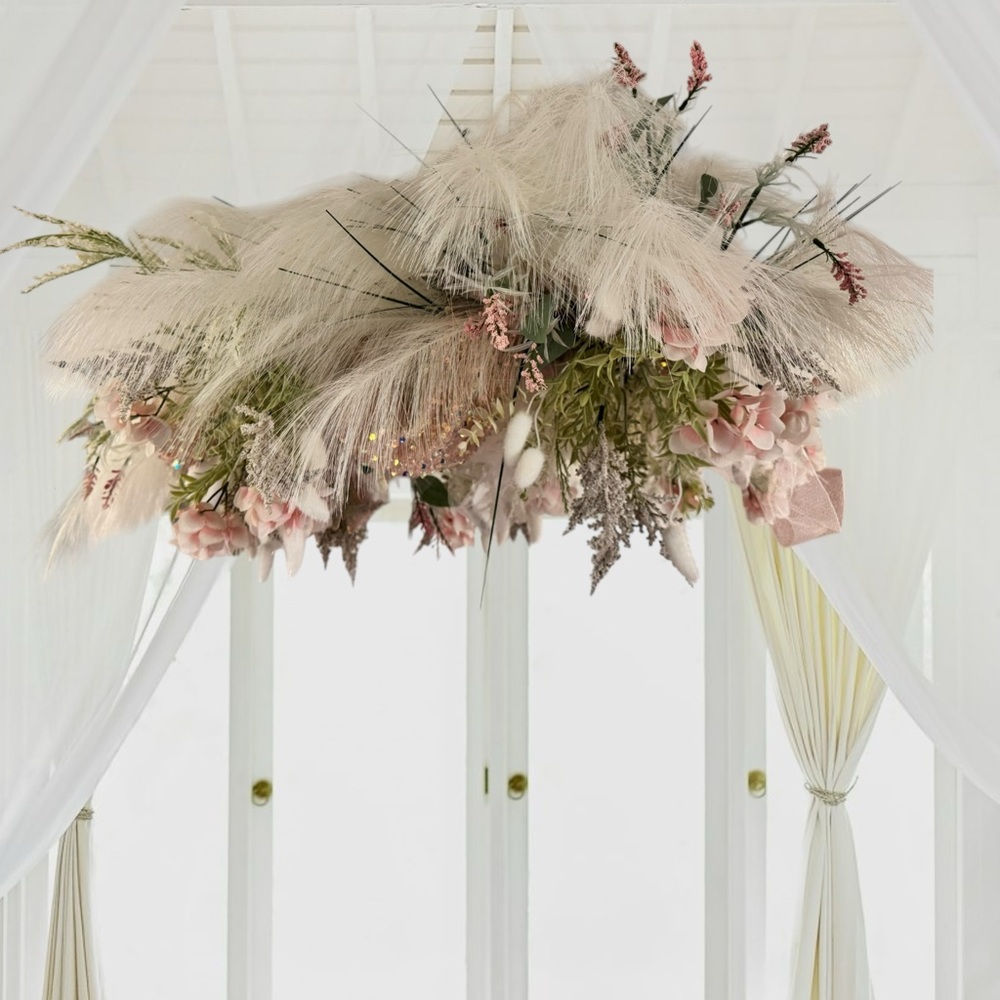 CUSTOM ORDER A FLOWER CHANDELIER - Picture 3 of 8